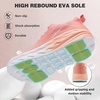 image:imageOrthoComfoot Womens Orthopedic Diabetic Wide Running Shoes Comfortable Casual Arch Support Plantar Fasciitis Fashion Sneakers High Arch Work Tennis Walking ShoesK5orange