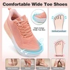 image:imageOrthoComfoot Womens Orthopedic Diabetic Wide Running Shoes Comfortable Casual Arch Support Plantar Fasciitis Fashion Sneakers High Arch Work Tennis Walking ShoesK5orange