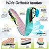 image:imageOrthoComfoot Womens Orthopedic Diabetic Wide Running Shoes Comfortable Casual Arch Support Plantar Fasciitis Fashion Sneakers High Arch Work Tennis Walking ShoesK2pink White