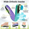 image:imageOrthoComfoot Womens Orthopedic Diabetic Wide Running Shoes Comfortable Casual Arch Support Plantar Fasciitis Fashion Sneakers High Arch Work Tennis Walking ShoesK4purple