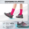 image:imageOrthoComfoot Womens Orthopedic Diabetic Wide Running Shoes Comfortable Casual Arch Support Plantar Fasciitis Orthotic Sneakers Breathable Swollen Work Sports Shoes for Foot and Heel Pain ReliefK2rose Red Gray