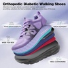 image:imageOrthoComfoot Womens Orthopedic Diabetic Wide Running Shoes Comfortable Casual Arch Support Plantar Fasciitis Orthotic Sneakers Breathable Swollen Work Sports Shoes for Foot and Heel Pain ReliefK3purple