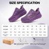 image:imageOrthoComfoot Womens Orthopedic Diabetic Wide Walking Shoes Comfortable Casual Arch Support Orthotic Plantar Fasciitis Sports Sneakers Swollen Feet Running Shoes for Foot and Heel Pain ReliefK3purple