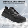 image:imageOrthoComfoot Womens Orthopedic Diabetic Wide Walking Shoes Comfortable Casual Arch Support Orthotic Plantar Fasciitis Sports Sneakers Swollen Feet Running Shoes for Foot and Heel Pain ReliefK1black