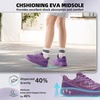 image:imageOrthoComfoot Womens Orthopedic Diabetic Wide Walking Shoes Comfortable Casual Arch Support Orthotic Plantar Fasciitis Sports Sneakers Swollen Feet Running Shoes for Foot and Heel Pain ReliefK3purple