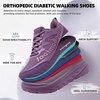 image:imageOrthoComfoot Womens Orthopedic Diabetic Wide Walking Shoes Comfortable Casual Arch Support Orthotic Plantar Fasciitis Sports Sneakers Swollen Feet Running Shoes for Foot and Heel Pain ReliefK3purple