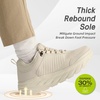 image:imageOrthoComfoot Womens Orthopedic Diabetic Wide Walking Shoes Comfortable Casual Arch Support Plantar Fasciitis Fashion Sneakers Work Tennis Orthotic High Arch Swollen Feet Shoes for Foot Heel PainK2beige