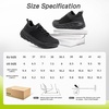 image:imageOrthoComfoot Womens Orthopedic Diabetic Wide Walking Shoes Comfortable Casual Arch Support Plantar Fasciitis Fashion Sneakers Work Tennis Orthotic High Arch Swollen Feet Shoes for Foot Heel PainK1black