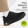 image:imageOrthoComfoot Womens Orthopedic Diabetic Wide Walking Shoes Comfortable Casual Arch Support Plantar Fasciitis Loafers Orthotic High Arch Swollen Feet Adjustable Work Shoes for Ankle and Heel PainK1black