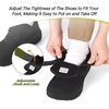 image:imageOrthoComfoot Womens Orthopedic Diabetic Wide Walking Shoes Comfortable Casual Arch Support Plantar Fasciitis Loafers Orthotic High Arch Swollen Feet Adjustable Work Shoes for Ankle and Heel PainK1black