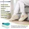image:imageOrthoComfoot Womens Orthopedic Diabetic Wide Walking Shoes Comfortable Casual Arch Support Plantar Fasciitis Loafers Orthotic High Arch Swollen Feet Adjustable Work Shoes for Ankle and Heel PainK2beige