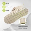 image:imageOrthoComfoot Womens Orthopedic Diabetic Wide Walking Shoes Comfortable Casual Arch Support Plantar Fasciitis Loafers Orthotic High Arch Swollen Feet Adjustable Work Shoes for Ankle and Heel PainK2beige