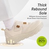 image:imageOrthoComfoot Womens Orthopedic Diabetic Wide Walking Shoes Comfortable Casual Arch Support Plantar Fasciitis Loafers Orthotic High Arch Swollen Feet Adjustable Work Shoes for Ankle and Heel PainK2beige