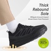 image:imageOrthoComfoot Womens Orthopedic Diabetic Wide Walking Shoes Comfortable Casual Arch Support Plantar Fasciitis Sneakers Tennis Orthotic High Arch Swollen Feet Work Shoes for Ankle and Heel PainK1black