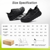 image:imageOrthoComfoot Womens Orthopedic Diabetic Wide Walking Shoes Comfortable Casual Arch Support Plantar Fasciitis Sneakers Tennis Orthotic High Arch Swollen Feet Work Shoes for Ankle and Heel PainK1black
