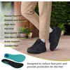 image:imageOrthoComfoot Womens Orthopedic Diabetic Wide Walking Shoes Comfortable Casual Arch Support Plantar Fasciitis Sneakers Tennis Orthotic High Arch Swollen Feet Work Shoes for Ankle and Heel PainK1black