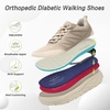 image:imageOrthoComfoot Womens Orthopedic Diabetic Wide Walking Shoes Comfortable Casual Arch Support Plantar Fasciitis Sneakers Tennis Orthotic High Arch Swollen Feet Work Shoes for Ankle and Heel PainK2beige