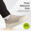 image:imageOrthoComfoot Womens Orthopedic Diabetic Wide Walking Shoes Comfortable Casual Arch Support Plantar Fasciitis Sneakers Tennis Orthotic High Arch Swollen Feet Work Shoes for Ankle and Heel PainK2beige