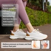 image:imageOrthoComfoot Womens Orthopedic Fashion Sneakers Arch Support Comfortable Walking Shoes for Plantar Fasciitis Orthotic Casual Running Sports Sneakers for Ankle amp Foot Pain ReliefW2beige