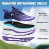 image:imageOrthoComfoot Womens Orthopedic Road Running ShoesComfortable Arch Support Plantar Fasciitis Sports Sneakers Casual Orthotic Supportive Athletic Walking Shoes for Foot amp Heel Pain ReliefW2purple