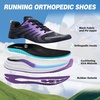 image:imageOrthoComfoot Womens Orthopedic Road Running ShoesComfortable Arch Support Plantar Fasciitis Sports Sneakers Casual Orthotic Supportive Athletic Walking Shoes for Foot amp Heel Pain ReliefW4dark Purple