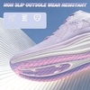 image:imageOrthoComfoot Womens Orthopedic Running Shoes Comfort Arch Support Plantar Fasciitis Orthotic Sports Exercise Fashion Sneakers Casual Gym Tennis Work Walking Shoes for Foot and Heel PainW3light Purple