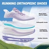 image:imageOrthoComfoot Womens Orthopedic Running Shoes Comfort Arch Support Plantar Fasciitis Orthotic Sports Exercise Fashion Sneakers Casual Gym Tennis Work Walking Shoes for Foot and Heel PainW3light Purple