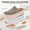 image:imageOrthoComfoot Womens Orthopedic Slip On Loafers Walking Shoes Comfortable Arch Support Slippers for Plantar Fasciitis Casual Soft Flat Feet Orthotic House Shoes for Foot and Heel Pain ReliefW2rainbow Pink