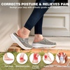 image:imageOrthoComfoot Womens Orthopedic Slip On Loafers Walking Shoes Comfortable Arch Support Slippers for Plantar Fasciitis Casual Soft Flat Feet Orthotic House Shoes for Foot and Heel Pain ReliefW2rainbow Pink