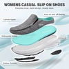 image:imageOrthoComfoot Womens Orthopedic Slip On Loafers Walking Shoes Comfortable Arch Support Slippers for Plantar Fasciitis Casual Soft Flat Feet Orthotic House Shoes for Foot and Heel Pain ReliefW4grey