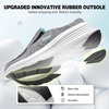 image:imageOrthoComfoot Womens Orthopedic Slip On Loafers Walking Shoes Comfortable Arch Support Slippers for Plantar Fasciitis Casual Soft Flat Feet Orthotic House Shoes for Foot and Heel Pain ReliefW4grey