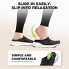 image:imageOrthoComfoot Womens Orthopedic Slip On Loafers Walking Shoes Comfortable Arch Support Slippers for Plantar Fasciitis Casual Soft Flat Feet Orthotic House Shoes for Foot and Heel Pain ReliefW1black