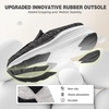 image:imageOrthoComfoot Womens Orthopedic Slip On Loafers Walking Shoes Comfortable Arch Support Slippers for Plantar Fasciitis Casual Soft Flat Feet Orthotic House Shoes for Foot and Heel Pain ReliefW1black