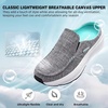 image:imageOrthoComfoot Womens Orthopedic Slip On Loafers Walking Shoes Comfortable Arch Support Slippers for Plantar Fasciitis Casual Soft Flat Feet Orthotic House Shoes for Foot and Heel Pain ReliefW4grey