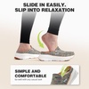 image:imageOrthoComfoot Womens Orthopedic Slip On Loafers Walking Shoes Comfortable Arch Support Slippers for Plantar Fasciitis Casual Soft Flat Feet Orthotic House Shoes for Foot and Heel Pain ReliefW2rainbow Pink