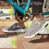 image:imageOrthoComfoot Womens Orthopedic SlipOn Loafers Walking Shoes Comfortable Arch Support Slippers for Plantar Fasciitis Casual Canvas Orthotic Mule Clogs for Foot Heel Pain ReliefW4greyGreen
