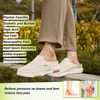 image:imageOrthoComfoot Womens Orthopedic SlipOn Loafers Walking Shoes Comfortable Arch Support Slippers for Plantar Fasciitis Casual Canvas Orthotic Mule Clogs for Foot Heel Pain ReliefW5beige