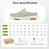image:imageOrthoComfoot Womens Orthopedic SlipOn Loafers Walking Shoes Comfortable Arch Support Slippers for Plantar Fasciitis Casual Canvas Orthotic Mule Clogs for Foot Heel Pain ReliefW1greyLime