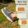 image:imageOrthoComfoot Womens Orthopedic SlipOn Loafers Walking Shoes Comfortable Arch Support Slippers for Plantar Fasciitis Casual Canvas Orthotic Mule Clogs for Foot Heel Pain ReliefW3 BlackFuchia
