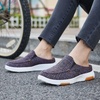 image:imageOrthoComfoot Womens Orthopedic SlipOn Loafers Walking Shoes Comfortable Arch Support Slippers for Plantar Fasciitis Casual Canvas Orthotic Mule Clogs for Foot Heel Pain ReliefW11blackPurple