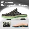 image:imageOrthoComfoot Womens Orthopedic SlipOn Loafers Walking Shoes Comfortable Arch Support Slippers for Plantar Fasciitis Casual Canvas Orthotic Mule Clogs for Foot Heel Pain ReliefW12brown Leopard