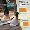 image:imageOrthoComfoot Womens Orthopedic SlipOn Loafers Walking Shoes Comfortable Arch Support Slippers for Plantar Fasciitis Casual Canvas Orthotic Mule Clogs for Foot Heel Pain ReliefW1greyLime