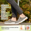 image:imageOrthoComfoot Womens Orthopedic SlipOn Loafers Walking Shoes Comfortable Arch Support Slippers for Plantar Fasciitis Casual Canvas Orthotic Mule Clogs for Foot Heel Pain ReliefW3 BlackFuchia