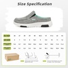 image:imageOrthoComfoot Womens Orthopedic SlipOn Loafers Walking Shoes Comfortable Arch Support Slippers for Plantar Fasciitis Casual Canvas Orthotic Mule Clogs for Foot Heel Pain ReliefW4greyGreen