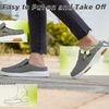 image:imageOrthoComfoot Womens Orthopedic SlipOn Loafers Walking Shoes Comfortable Arch Support Slippers for Plantar Fasciitis Casual Canvas Orthotic Mule Clogs for Foot Heel Pain ReliefW3 BlackFuchia