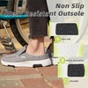 image:imageOrthoComfoot Womens Orthopedic SlipOn Loafers Walking Shoes Comfortable Arch Support Slippers for Plantar Fasciitis Casual Canvas Orthotic Mule Clogs for Foot Heel Pain ReliefW4greyGreen