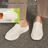 image:imageOrthoComfoot Womens Orthopedic SlipOn Loafers Walking Shoes Comfortable Arch Support Slippers for Plantar Fasciitis Casual Canvas Orthotic Mule Clogs for Foot Heel Pain ReliefW5beige