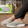image:imageOrthoComfoot Womens Orthopedic SlipOn Loafers Walking Shoes Comfortable Arch Support Slippers for Plantar Fasciitis Casual Canvas Orthotic Mule Clogs for Foot Heel Pain ReliefW1greyLime