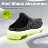 image:imageOrthoComfoot Womens Orthopedic SlipOn Loafers Walking Shoes Comfortable Arch Support Slippers for Plantar Fasciitis Casual Canvas Orthotic Mule Clogs for Foot Heel Pain ReliefW12brown Leopard