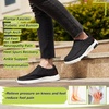 image:imageOrthoComfoot Womens Orthopedic SlipOn Loafers Walking Shoes Comfortable Plantar Fasciitis Loafers with Arch Support for Flat Feet Casual Orthotic Shoes for Foot and Heel Pain ReliefW8black
